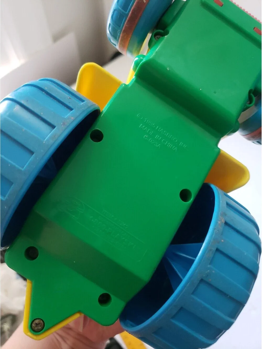 Hasbro Playskool Yellow Push & Drive Tractor Vintage 1995